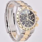 2021 PAPERS Rolex Daytona Black Two-Tone 18K Gold Stainless Steel 116503 B+P