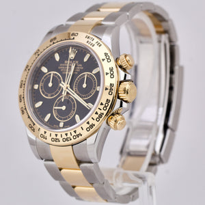 2021 PAPERS Rolex Daytona Black Two-Tone 18K Gold Stainless Steel 116503 B+P