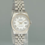 2007 MINT PAPERS Ladies Rolex DateJust 179174 White Roman Jubilee Watch Box