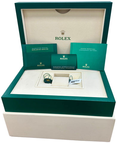 MINT NEW PAPERS Rolex Daytona BAGUETTE GLACIER ICE BLUE 40mm Platinum 116506 BOX