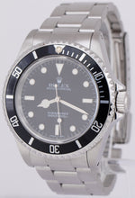 MINT Rolex Submariner No-Date Stainless Steel Black Automatic 40mm Watch 14060