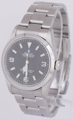 UNPOLISHED Rolex Explorer I Black 36mm 3-6-9 SWISS ONLY Dial Steel Watch 14270
