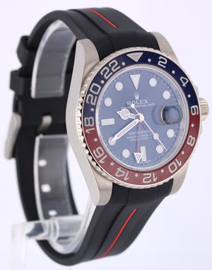 Rolex GMT-Master II PEPSI 18K White Gold Blue Red Black 40mm 116719 Rubber Watch