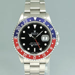 1998 PAPERS Rolex GMT-Master 16700 Pepsi 40mm Blue Red Steel Watch Box