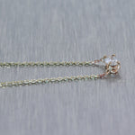 14k Yellow Gold 0.25ct Marquise Cut Diamond 18" Adjustable Necklace