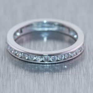 Tiffany & Co. Platinum 0.65ctw Diamond Eternity Wedding Band Ring