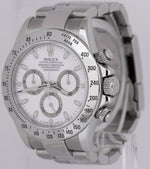 Rolex Daytona Cosmograph White Stainless Steel 40mm Chronograph Watch 116520