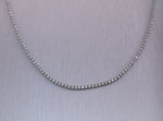 14k White Gold 4.75ctw Diamond Tennis 18" Necklace