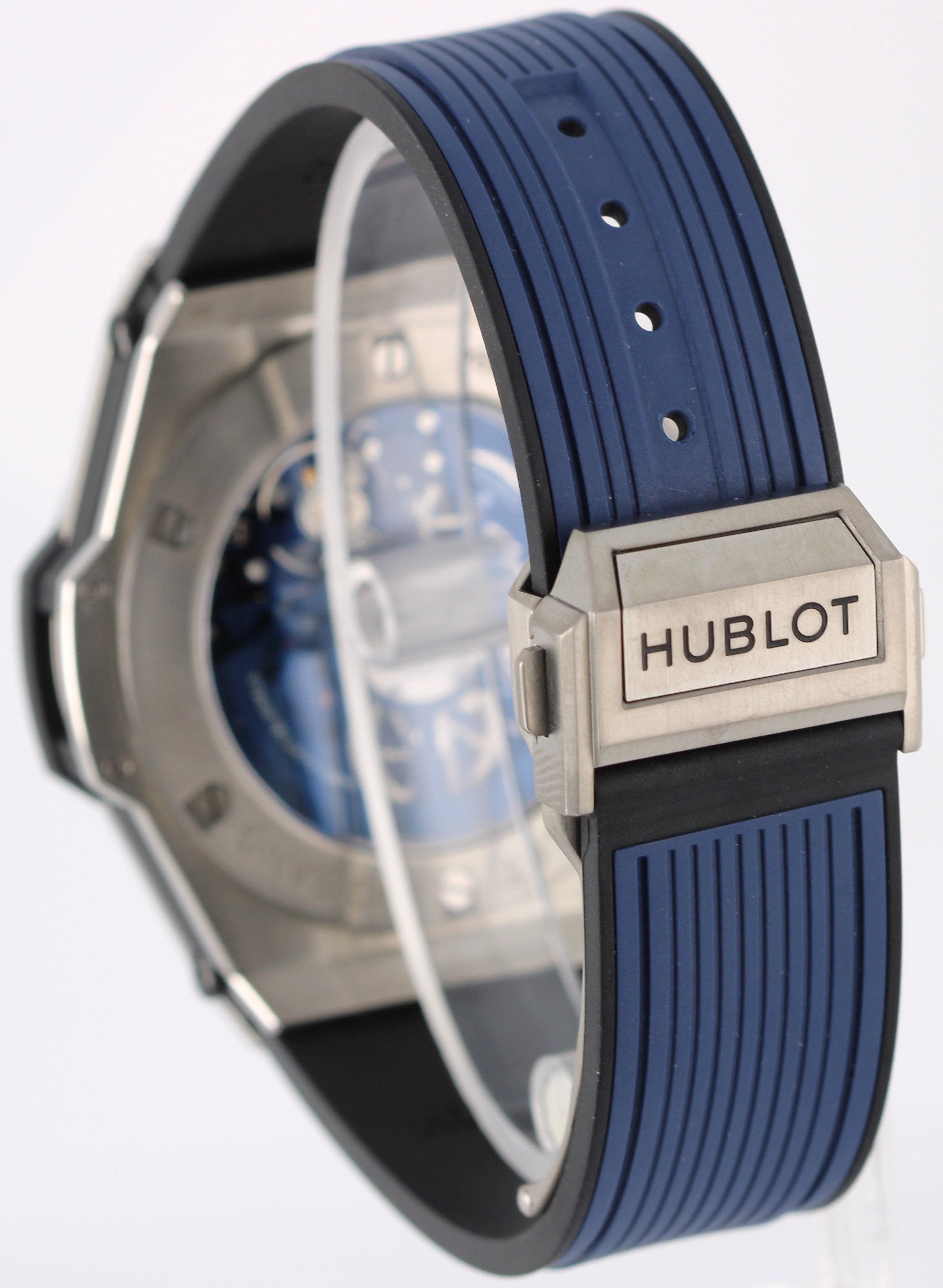 Hublot Big Bang Unico Titanium Blue Skeleton 44mm 411.NX.5179.RX Watch BOX