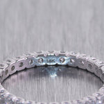 14k White Gold 0.75ctw Round Cut Diamond Eternity Band Ring