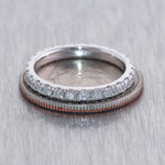 14k White Gold 1ctw Round Cut Diamond Eternity Band Ring