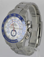 Rolex Yacht-Master II Blue Ceramic Stainless Mercedes White 44mm 116680 Watch