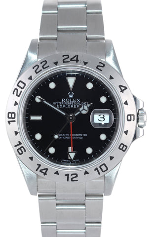 2000 MINT Rolex Explorer II 16570 Stainless Steel Black Dial GMT 40mm Watch Box