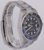 MINT Rolex GMT-Master II Batman Blue Ceramic Stainless 40mm Watch 116710 BLNR