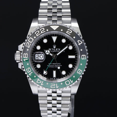 2024 NEW PAPERS Rolex GMT-Master II SPRITE Green Black Jubilee Steel 126720 VTNR Watch