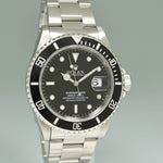 1999 Swiss Only Dial Rolex Submariner Date 16610 Steel Black 40mm Watch Box