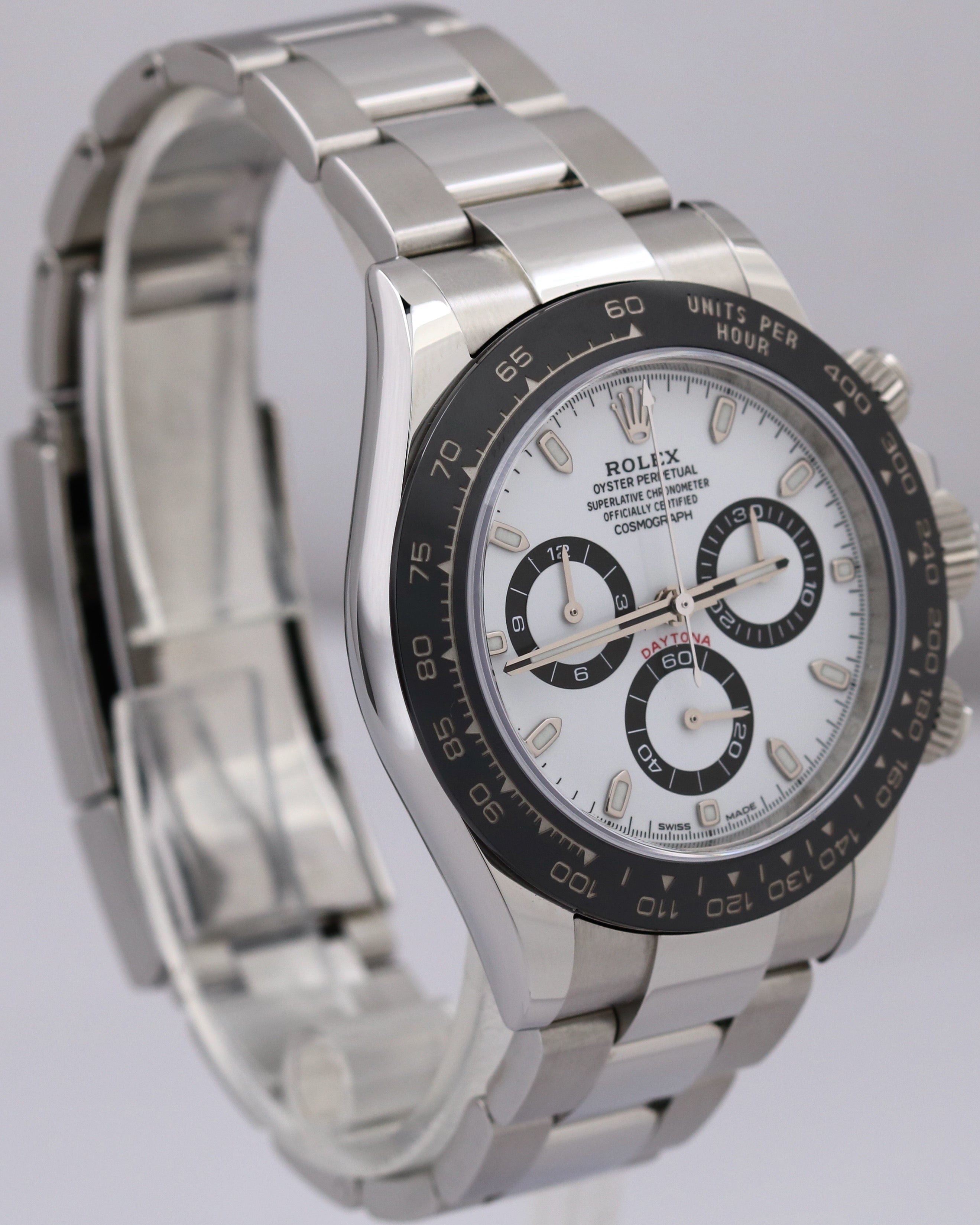 MINT 2023 Rolex Daytona 116500 LN Ceramic PANDA White Stainless Steel 40mm BOX