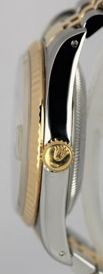 Rolex DateJust Two-Tone 18K Yellow Gold Steel Roman Champagne 36mm 16233 Watch