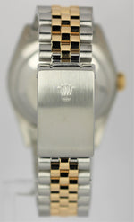 Rolex DateJust Two-Tone 18K Yellow Gold Steel Roman Champagne 36mm 16233 Watch