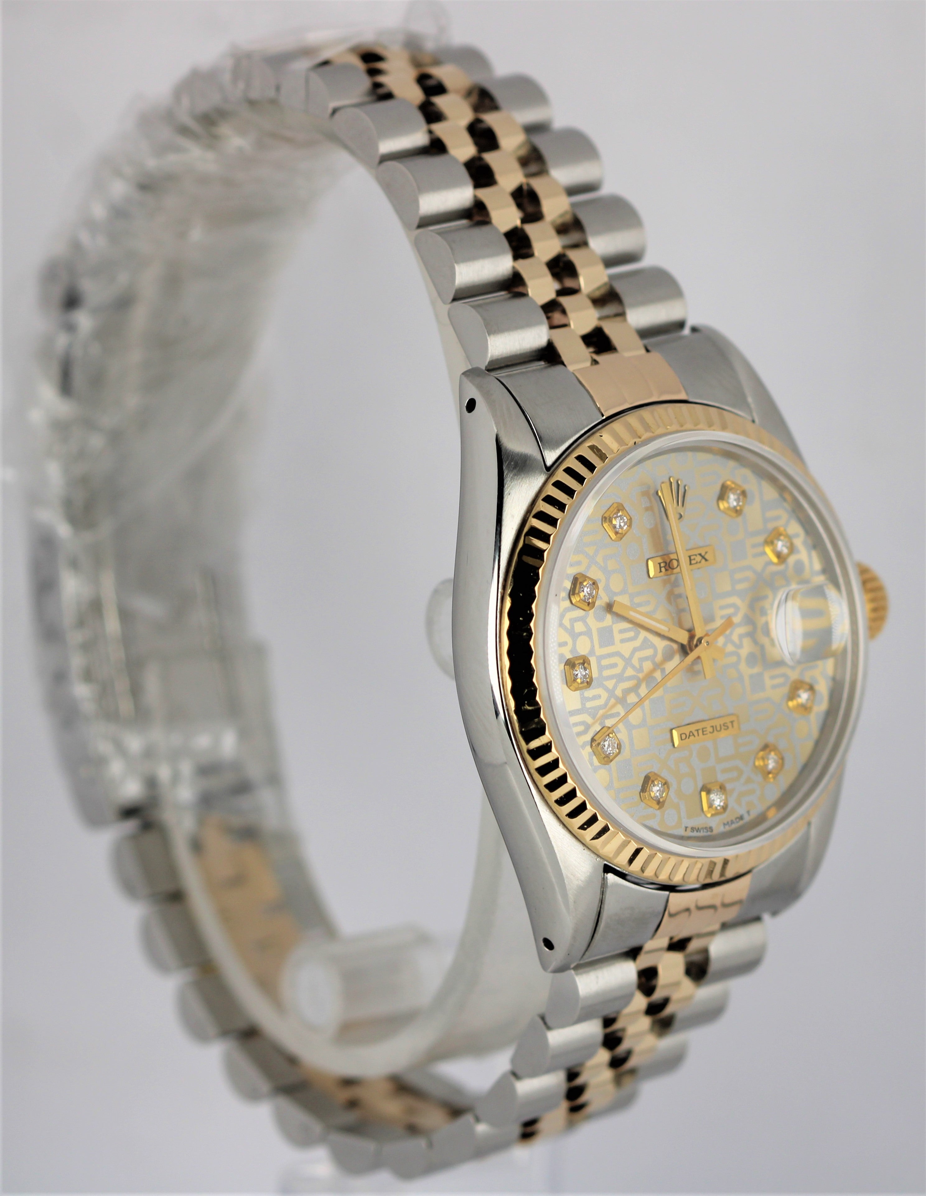 VINTAGE Rolex DateJust Two-Tone DIA 50th Anniversary Jubilee 36mm 16013 Watch