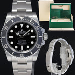 2018 MINT Rolex Submariner No-Date 114060 Steel Black Ceramic 40mm Watch Box