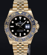 2024 NEW PAPERS Rolex GMT Master II Yellow Gold 126718 GRNR Jubilee Watch Box