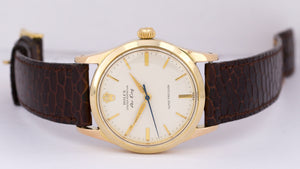 Rolex Oyster Perpetual Air-King Super Precision Silver Gold Plated 34mm 5506