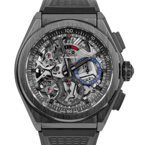 PAPERS Zenith Defy 21 Ceramic Skeleton Date 44mm Watch 49.9000.9004/78.R782 BOX