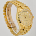 RARE FACTORY BAGUETTE ONLY Rolex Day-Date President Diamond 18238 36mm 18K Watch