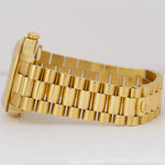 RARE FACTORY BAGUETTE ONLY Rolex Day-Date President Diamond 18238 36mm 18K Watch