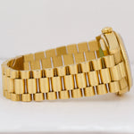 RARE FACTORY BAGUETTE ONLY Rolex Day-Date President Diamond 18238 36mm 18K Watch