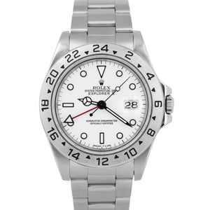 Rolex Explorer II White Stainless Steel 40mm Stainless Steel GMT Watch 16570