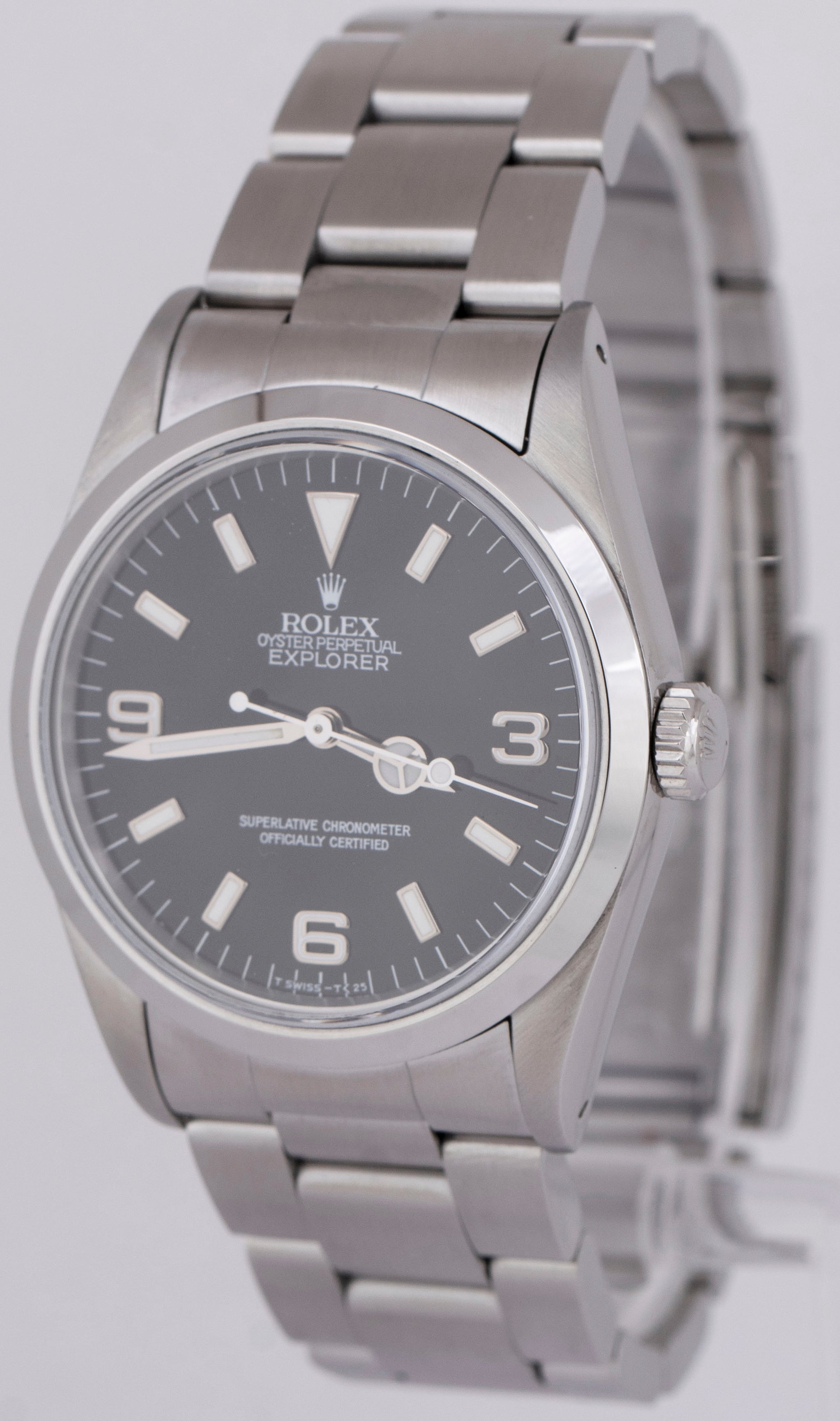 MINT Rolex Explorer I 36mm 14270 Stainless Steel Oyster 3-6-9 Automatic Watch