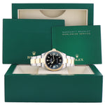 2023 MINT Rolex Explorer Black Steel Two Tone Yellow Gold 36mm 124273 Watch Box