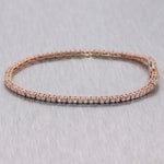 14k Rose Gold 2.50ctw Diamond Tennis Bracelet