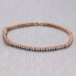 14k Rose Gold 2.50ctw Diamond Tennis Bracelet