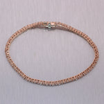 14k Rose Gold 2.50ctw Diamond Tennis Bracelet