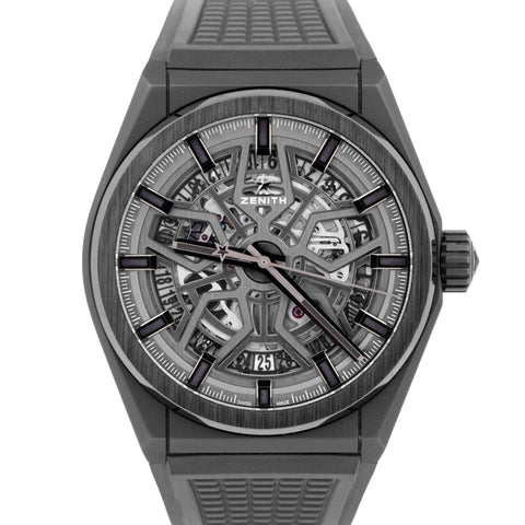 MINT PAPERS Zenith Defy Classic Ceramic Skeleton Watch 49.9000.670/77.R782 BOX