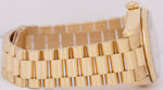 UNPOL. Rolex Day-Date President 36mm Champagne Yellow Gold Fluted Watch 18038