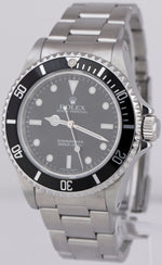 MINT Rolex Submariner No-Date Black Stainless Steel 40mm Automatic Watch 14060