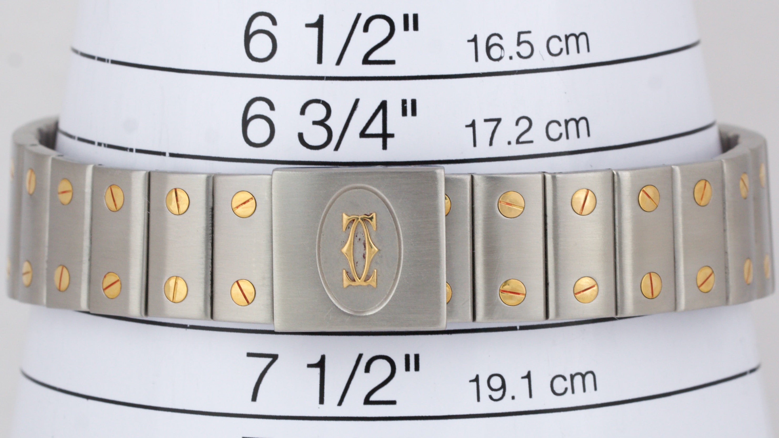 PAPERS Ladies Cartier Santos Galbee 29mm Roman 18K Gold Steel Quartz 187901 BOX