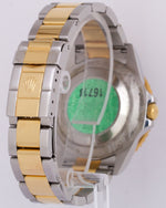 UNPOLISHED Rolex GMT-Master II NO-HOLES Black PAPERS 18K Gold 40mm 16713 BOX