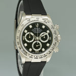 MINT 2008 Rolex Daytona White Gold 116519 Black Diamond 40mm Watch Box