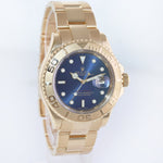 2000 MINT Rolex Yacht-Master Yellow Gold 16628 40mm Blue Watch Box