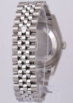 Rolex DateJust 36mm BLACK DIAMOND Steel 18K White Gold Fluted JUBILEE 116234