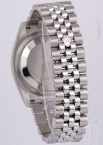 Rolex DateJust 36mm BLACK DIAMOND Steel 18K White Gold Fluted JUBILEE 116234