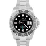PAPERS Rolex GMT-Master II Black 40mm Ceramic Date Stainless Watch 116710 LN BOX