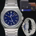 PAPERS NEW 2024 YEMA Wristmaster Traveler YWTR22-GMS Blue Limited Edition Watch