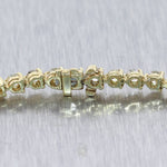 Modern 18k Yellow Gold 4.60ctw Diamond Tennis Bracelet