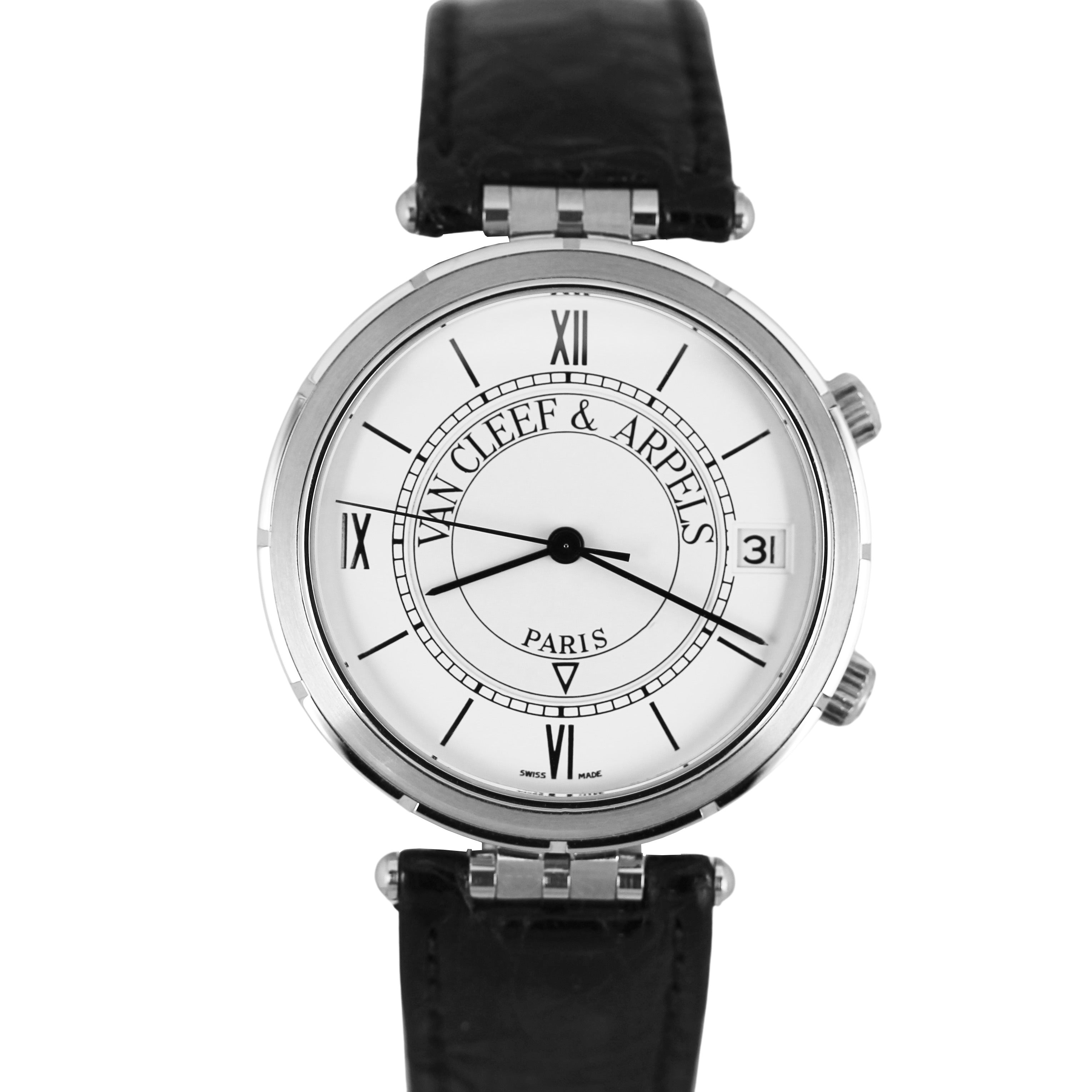 Van Cleef & Arpels Genuine fashion Leather Watch Strap